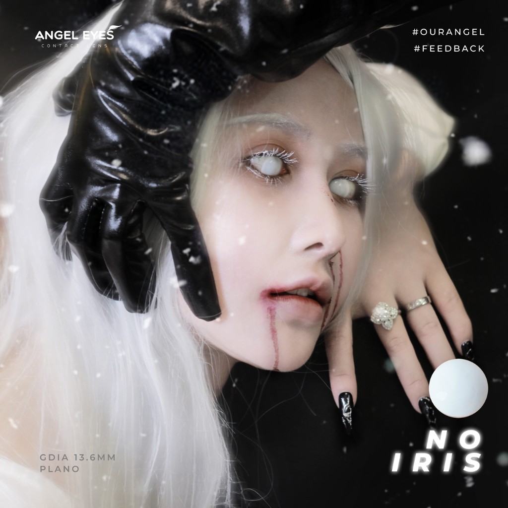 [HÀNG MỚI VỀ] Lens Cosplay cao cấp Angel Eyes nhiều mẫu hóa trang Đỏ, Trắng, Mù | Kính áp tròng hóa trang Halloween