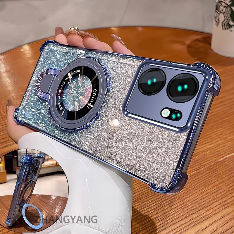 Ốp Lưng 5G Trong Suốt Cho OPPO Reno 13F Vỏ Mạ Dày Silicon Chống Sốc Điện Thoại CCCCA6