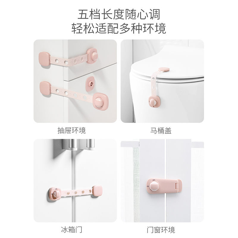 Khóa an toàn chống mở tủ lạnh, cửa trượt, ngăn kéo cho trẻ em