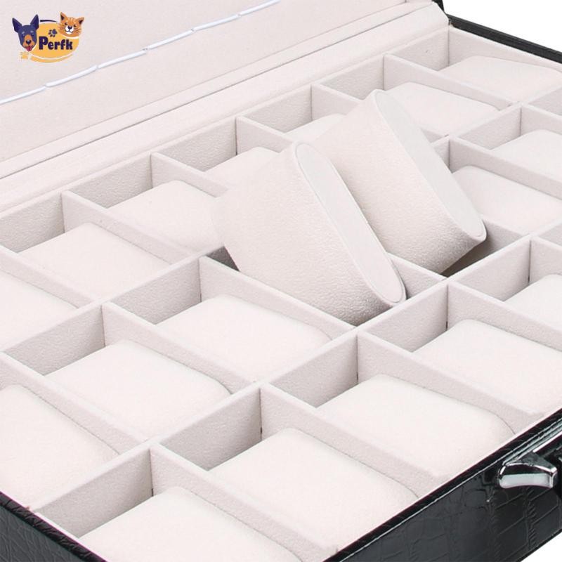 Hộp đựng đồng hồ đeo tay có đệm cho nam Bộ sắp xếp trang sức cho nhẫn và dây chuyền