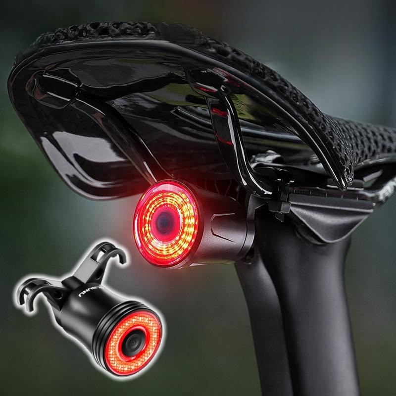 Đèn hậu LED xe đạp sạc USB, phụ kiện xe đạp, đèn cảnh báo đi đêm,chống nước IPX4