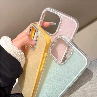 Ốp điện thoại lấp lánh kim cương sang trọng đơn giản Ins Tương thích với Apple iPhone 16 15 14 13 12 11 PRO PROMAX PLUS Phụ kiện Vỏ điện thoại di động Vỏ bảo vệ màn hình chống sốc Vỏ mềm