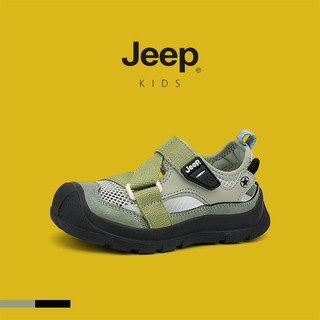JEEP Giày Trẻ Em Dép Thể Thao Trẻ Em Phong Cách Mùa Hè Rỗng Thoáng Khí Giày Lên Sông Bé Gái 2025 Phong Cách Mới Giày Đi Biển Bé Trai Baotou Thường Ngày Thoáng Khí