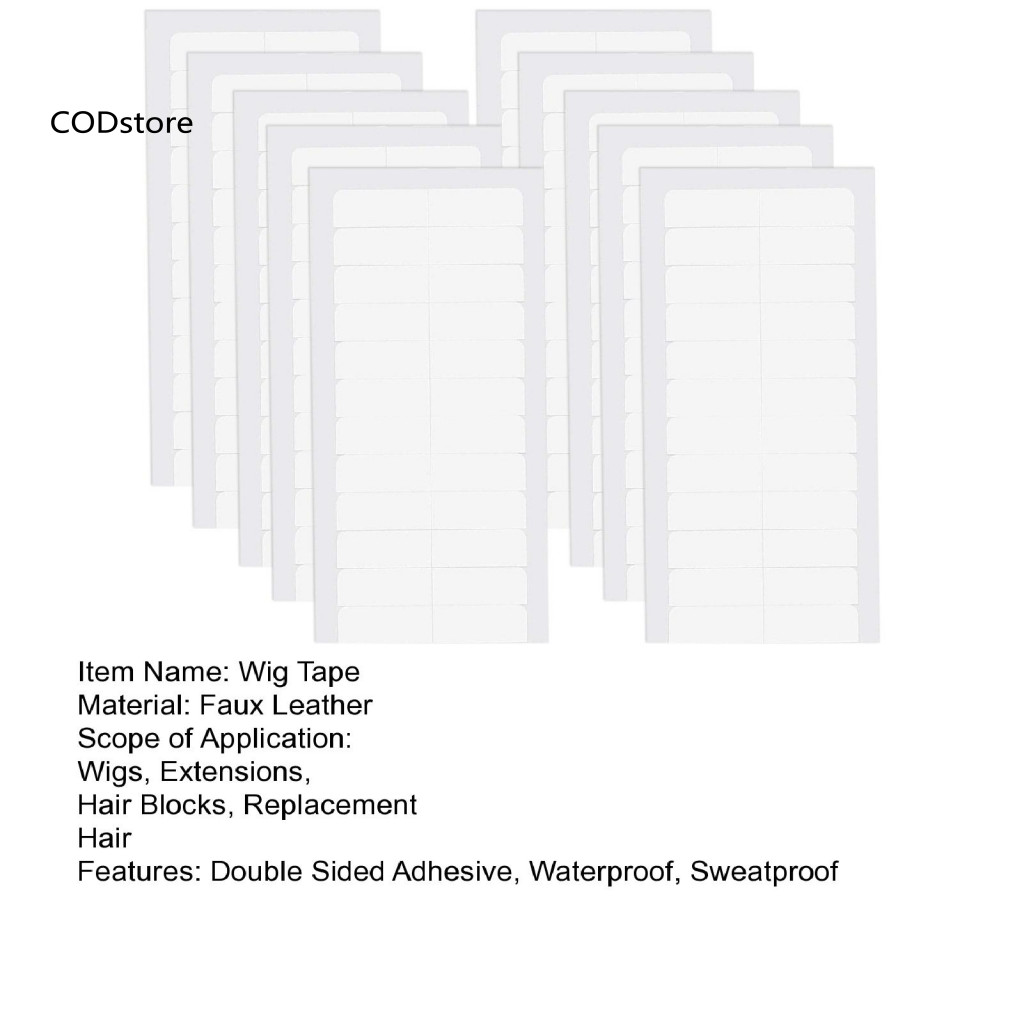 Kdc Loại C Tóc Giả Băng 10 Tờ Chống Thấm Nước Tóc Giả Băng Dính Cho Ren Mặt Trước Tóc Giả Dải Hình Chữ C Chống Mồ Hôi Cho Nam Và Nữ Bộ Phụ Kiện Nối Dài Tóc