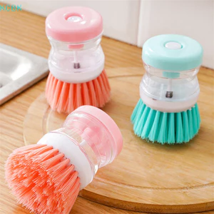 Bàn chải bát đĩa Loại ép lỏng Bàn chải làm sạch nhà bếp Tiện ích làm sạch gia dụng Bàn chải làm sạch nồi Phụ kiện nhà bếp [BK]