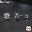 Bamoer 925 Sterling Sliver Bông Tai Lấp Lánh Moissanite Trang Sức Quà Tặng Cho Nữ MSE065