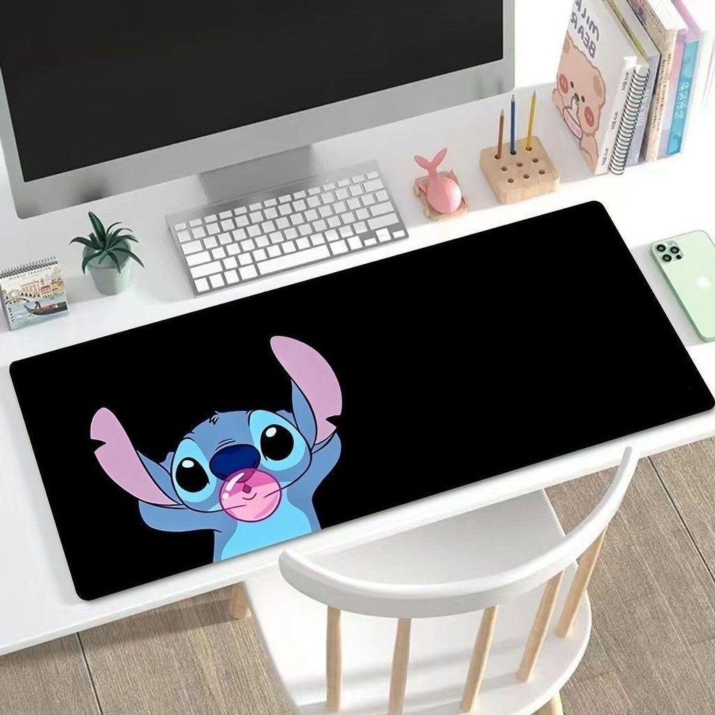 Miếng Lót Chuột Hoạt Hình Stitch Cực Lớn Dày Bàn Phím Máy Tính Để Bàn Thảm Cho Trẻ Em Bé Gái Người Lớn Dễ Thương Để Bàn Học Sinh Thảm Viết (EFY)