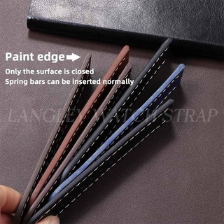 Dây đeo đồng hồ da thật cổ điển 20mm 22mm 24mm Dây đeo đồng hồ da bò cổ điển Vải thiều họa tiết Họa tiết da bò Vòng tay nam nữ Dây đeo cổ tay thông thường