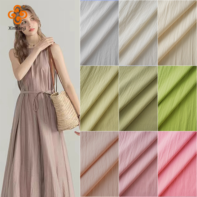 Đám Mây Cotton Hỗn Hợp Vải Màu Váy Chống Tĩnh Điện Lót Vải Trang Trí DIY Handmade Nửa Mét TJ10395
