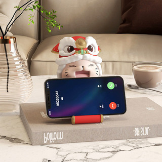 Trang Trí Nhà Cửa Quốc Gia Hợp Thời Trang Sư Tử-Tạo Mèo May Mắn Giá Đỡ Điện Thoại Di Động Đồ Trang Trí Thiết Thực Quà Tặng Sinh Nhật Máy Tính Bảng ipad Đa Năng Người Lười Đuổi Theo Phim Truyền Hình