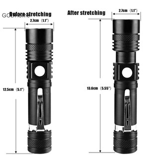 Đèn pin chống nước LED có thể sạc lại sáng GCDHome HOT