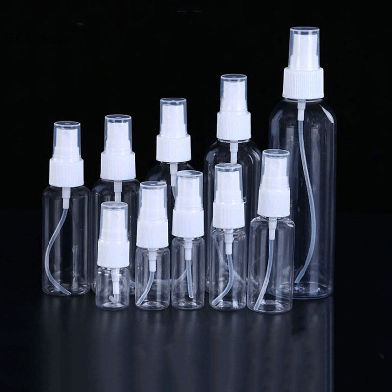 Gcdhome Travel Chai có thể nạp lại trong suốt Nhựa trong suốt Chai nhỏ er 10 / 50 / 100 / 150 / 200 / 250 / 300 / 500ml HOT