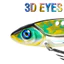 1 Chiếc VIB Lure Spinner Balancer Chìm 5g / 7g / 10g / 15g Mồi Cứng Mắt 3D Với Móc Treble Đôi