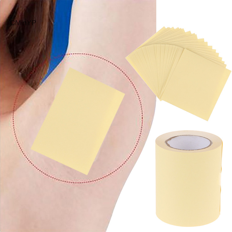 Cminyp 20 tờ / 1 Cuộn Nách Ngăn Ngừa Mồ Hôi Miếng Lót Nách Khô Chống Mồ Hôi Miếng Dán Vinh Quang