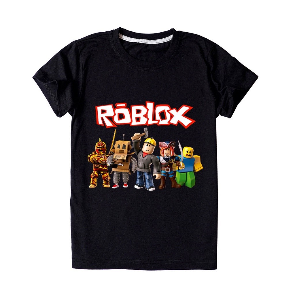 Áo thun ngắn tay Roblox hoạt hình trẻ em 2024 - In hình nhân vật siêu anh hùng cho bé trai