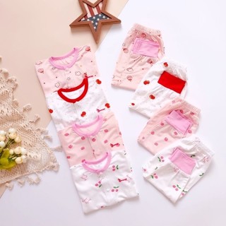 Bộ quần áo sơ sinh thun cotton lụa cúc thẳng siêu mềm mịn Bunnybaby cho bé 3-10kg