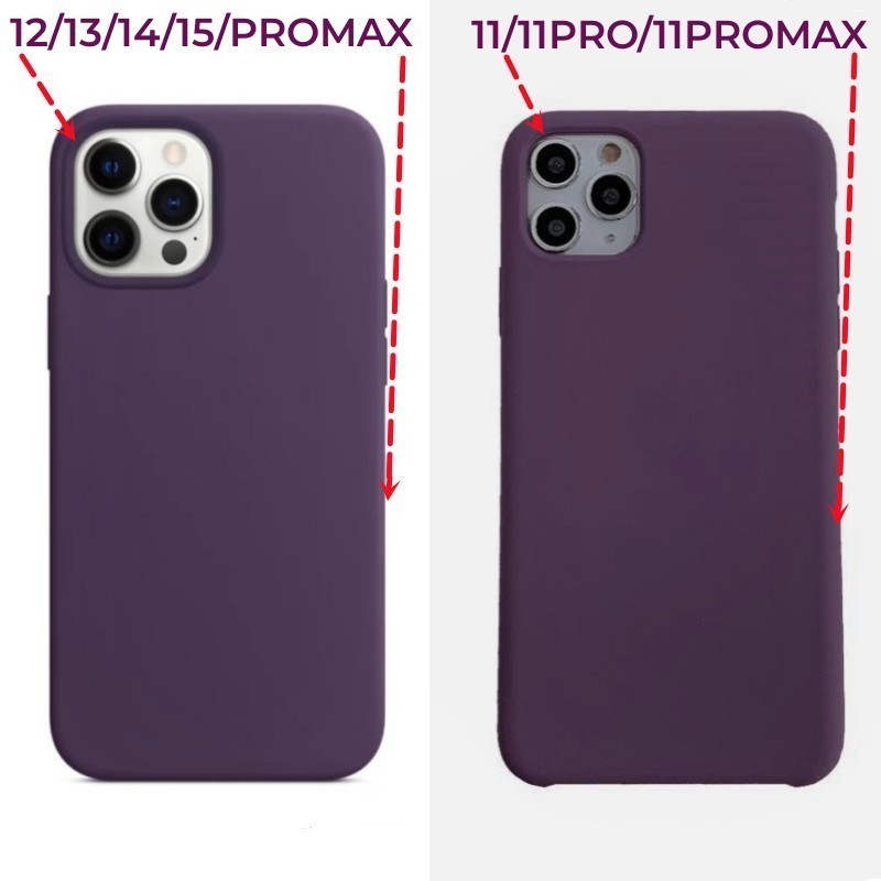 Màu tím đậm (Chất lượng cao) cho iPhone 17 / 16 / 15 / 14 / 13 / 12 / 11 / Pro Max Air mini Xs Max Xr 7 8 Plus SE Vỏ điện thoại silicon lỏng bảo hiểm toàn diện