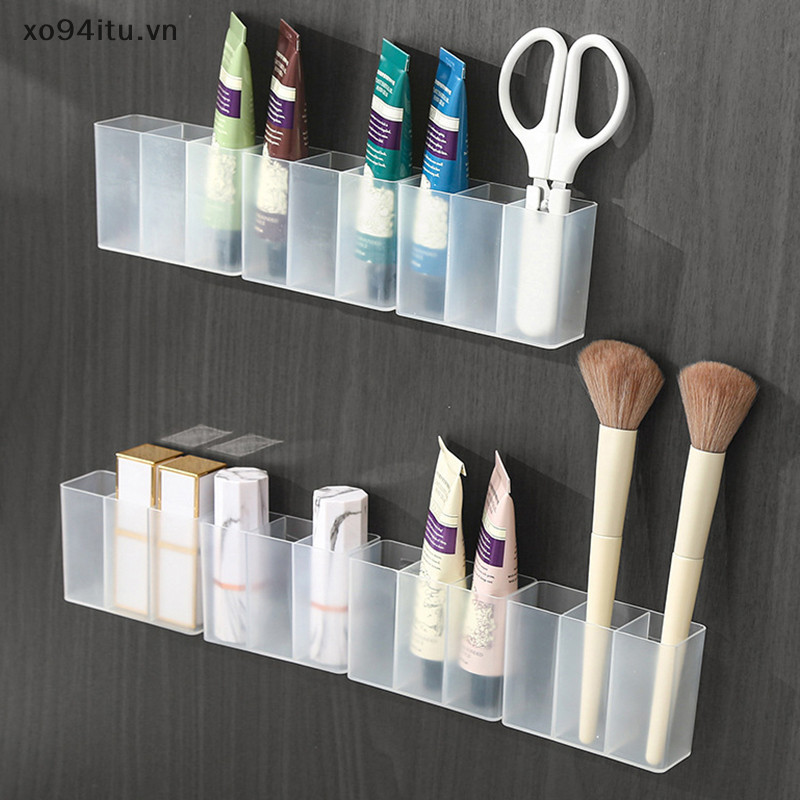 Xoitu Treo Tường 3 Lưới Hộp Trang Sức Tủ Tự Dính Đồ lặt vặt Hộp Bảo Quản Lông Mày Bút Chì Môi Kính Tổ Chức VN