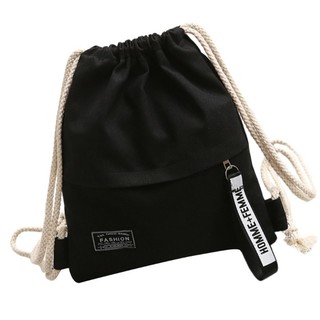 Túi dây rút vải Canvas CLI Unisex Ba lô đeo vai du lịch tiện lợi để sử dụng hàng ngày