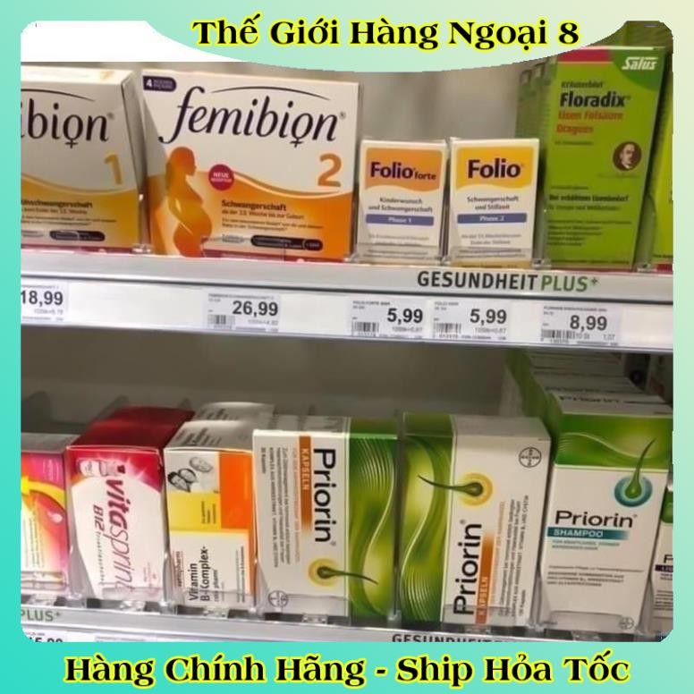 Dầu gội Priorin giúp mọc tóc dành cho tóc rụng yếu và mỏng - Nội địa Đức Đủ Bill