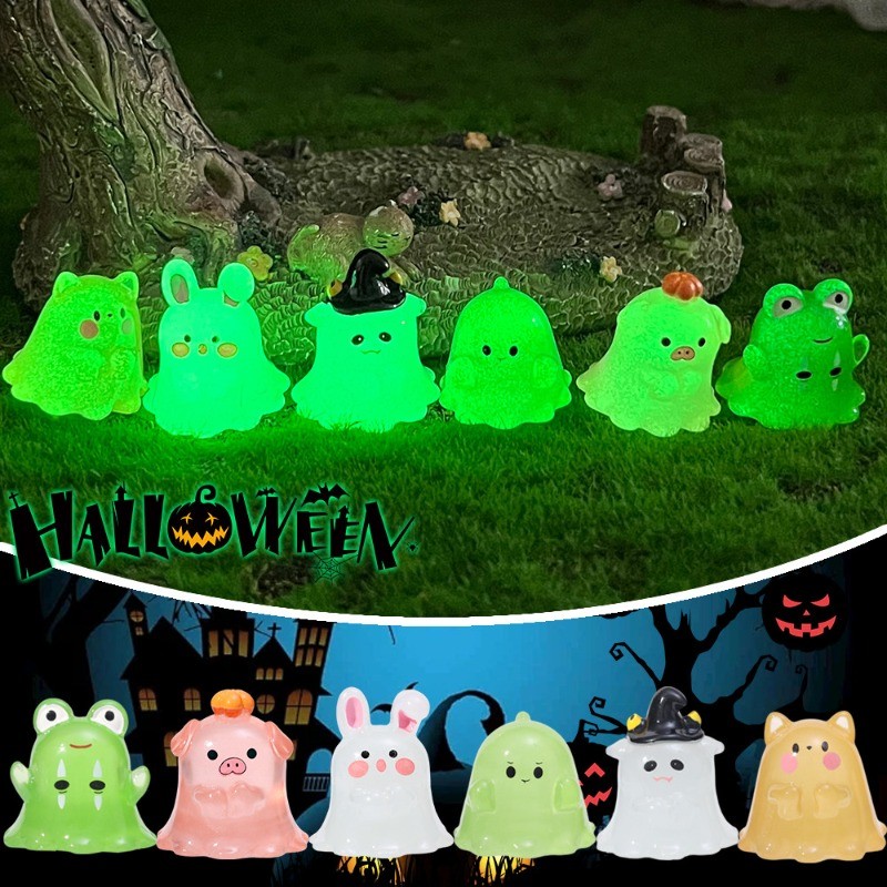 [Đặc sắc] Đồ trang trí dạ quang Halloween - Trang trí nội thất phong cảnh vi mô - Đạo cụ khí quyển lễ hội ma - Tượng nhựa phát sáng - Trang trí xe hơi bằng nhựa hoạt hình