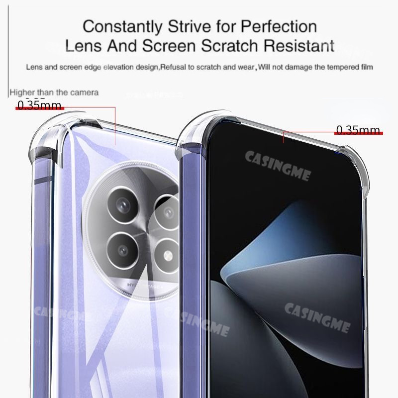 Vỏ trong suốt túi khí Realme 13 + 5G cho Realme 13 5G Realme13 + Realmi 13 + Pro Plus 13Plus 13x 4G 5G Vỏ điện thoại silicon Vỏ điện thoại chống sốc Vỏ bảo vệ trong suốt