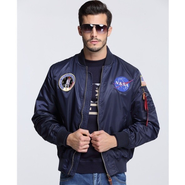 Áo khoác phi công_không quân NASA _retro
