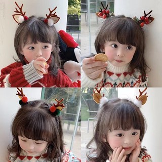 Giáng Sinh Nai Sừng Tấm Tai Kẹp Tóc Cô Gái Santa Kẹp Tóc Xmas Đảng Kẹp Tóc Cho Trẻ Em Cosplay Mũ