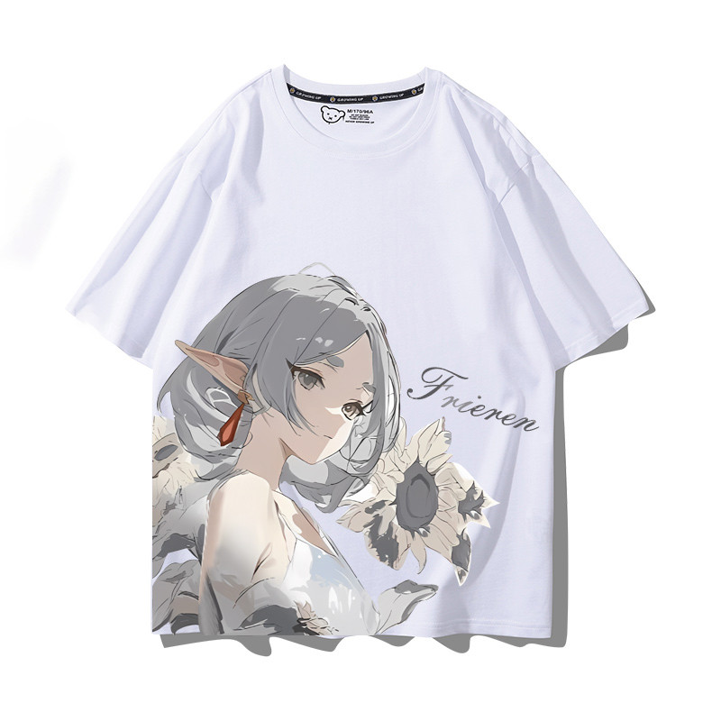 Gn Frieren Beyond Journeys End Himmel hoạt hình Cosplay vải 3D mùa hè Áo thun Anime tay ngắn hàng đầu NG