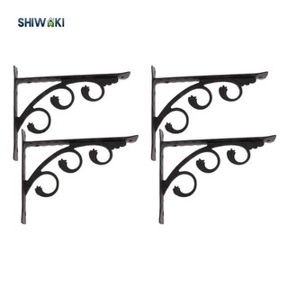 4 x Giá đỡ treo tường hình chữ L Châu Âu Giá đỡ treo kim loại 4 chiếc