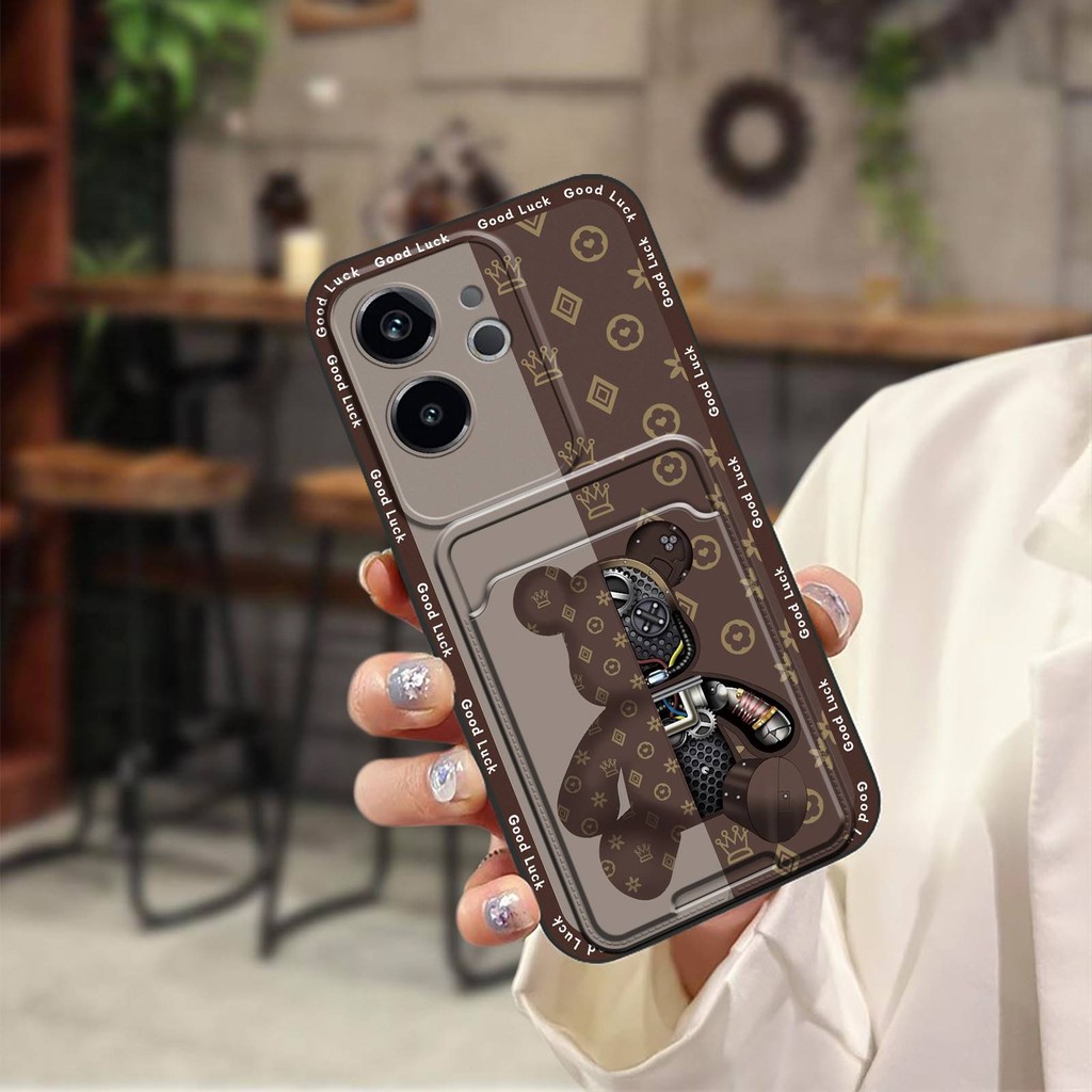 Card sleeve Anti-knock Phone Case For Realme GT6 China Back Cover Fashion Design Full wrap Cover Shockproof Waterproof Cute