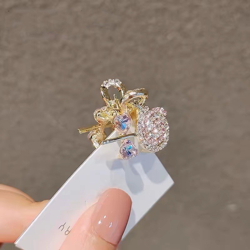 Mauropoli Hàn Quốc Kẹp Tóc Lollipop Hồng Dễ Thương, Móng Vuốt Nhỏ, Kẹp Tóc Cô Gái, Kẹp Tóc Top