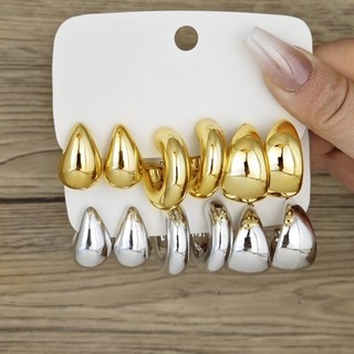 Marset Bộ 6 Bông Tai Quyến Rũ Giọt Nước Thời Trang Cho Fashionistas Trang Sức Handmade