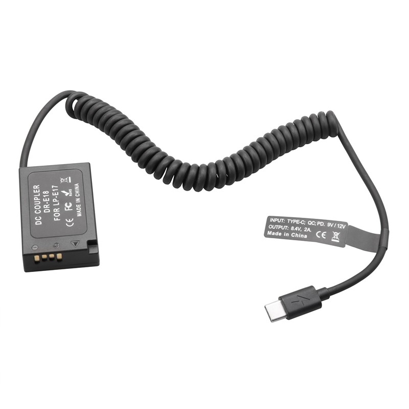 -E18 Lp-e17 -E18 Bộ Chuyển Đổi Pin Camera Cho 850D 800D 760D 750D 77D T6I T6S T7I X9I