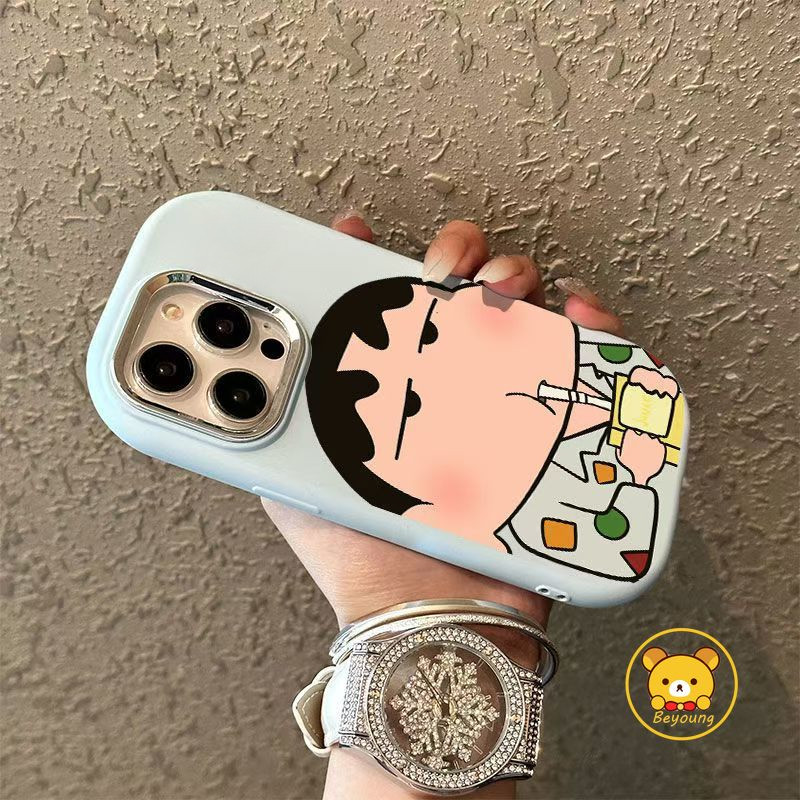 Ốp điện thoại Màu Hoạt Hình Crayon Shin-chan Cho OPPO Reno 8T A1 A2 Pro A78 A58 A97 A12E A3S F11 A9 A5 A31 A53 A33 A32 2020 A53S 4G A56 A55 A57 A77 5G Vỏ Mềm Chống Rơi