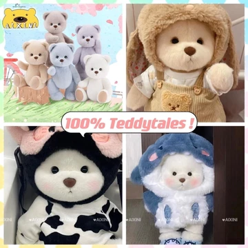 Teddytales100 % 30cm LENA gấu chăm sóc Gấu chính hãng gấu bông nhỏ Gấu bông quần áo gấu bông