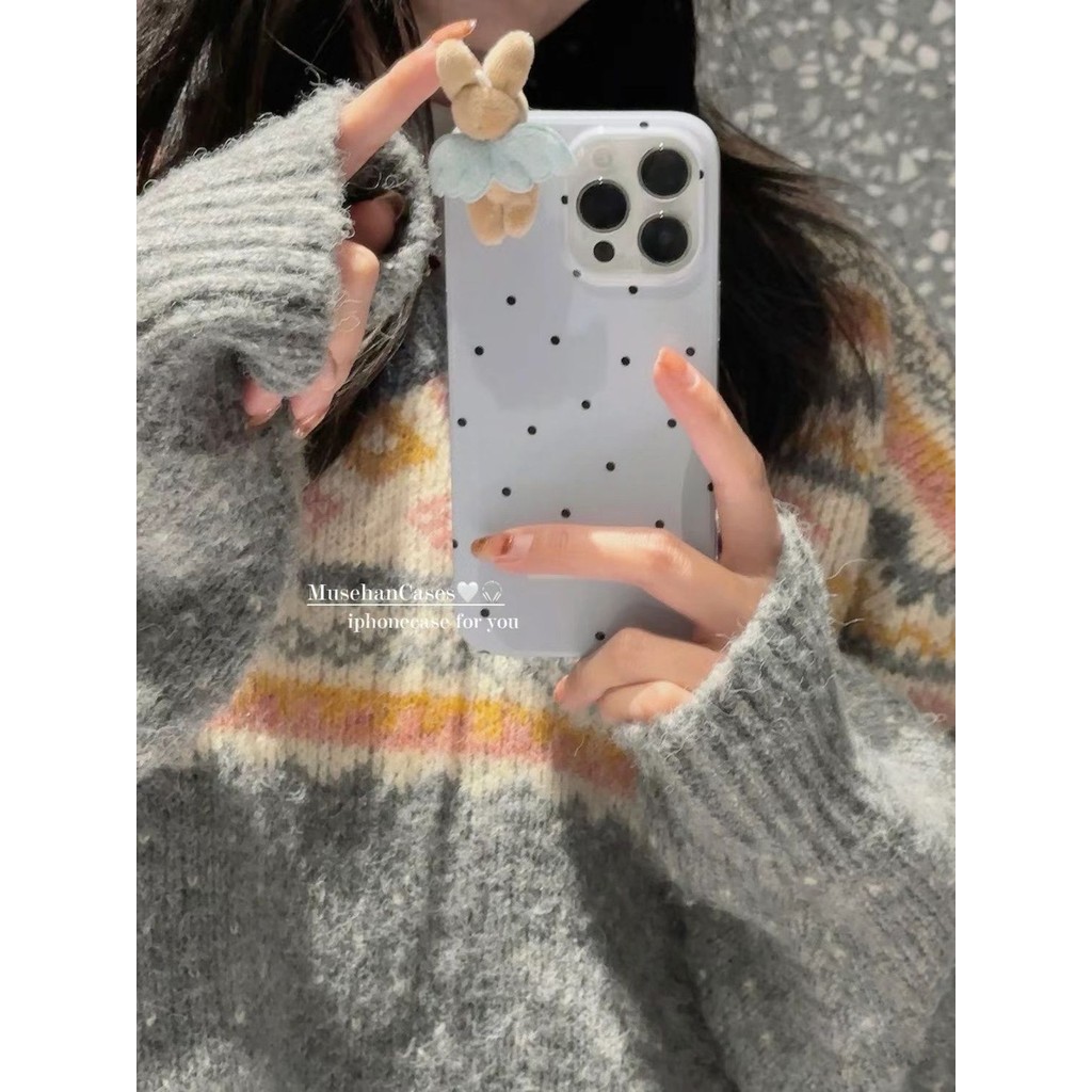 Thỏ cánh ba chiều Thích hợp cho iPhone14 Plush 15 plus Vỏ điện thoại 16 / 12 Apple 13promaxS78