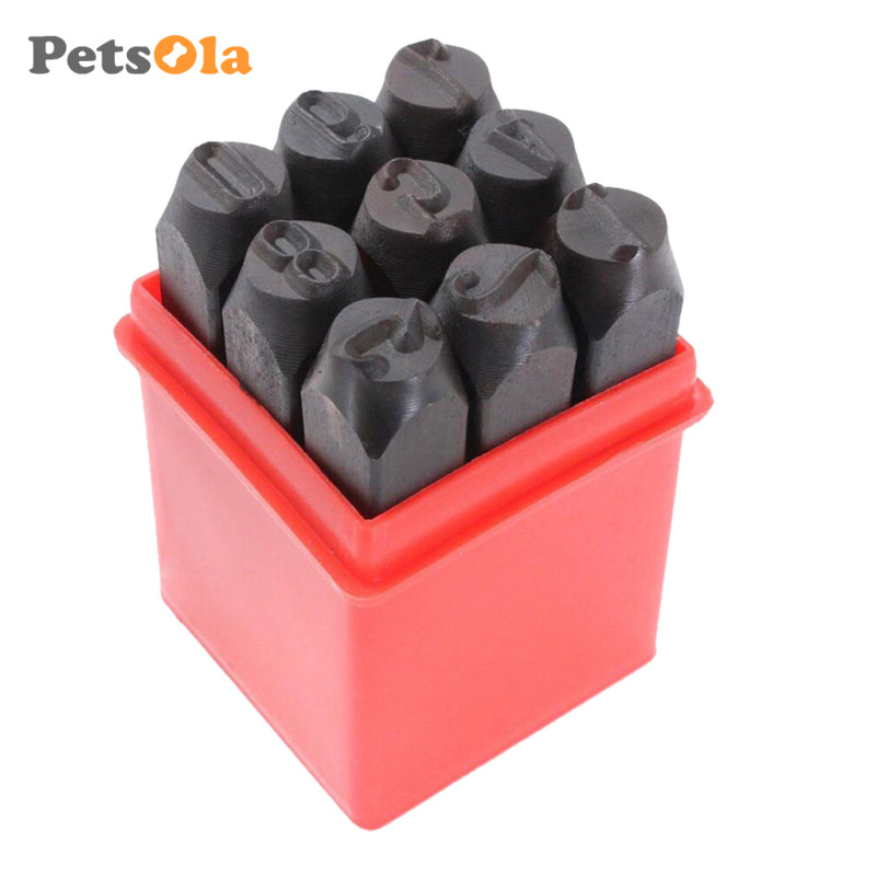 Bộ tem chữ cái và số Bộ dụng cụ kim loại bằng thép đục lỗ, được làm bằng thép carbon và chắc chắn