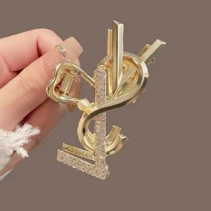 Mauropoli [Sẵn Sàng] Phong Cách Mới Ánh Sáng Sang Trọng Kim Loại Tinh Tế Vừa Lấy Kẹp Nữ Cao Cấp Đầu Lưng Tóc Cá Mập Kẹp Tóc Mũ Đội Đầu