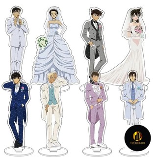 Mô hình Standee Detective Conan Anime Figure Acrylic Stand Cartoon Action Phụ kiện trang trí để bàn góc học tập