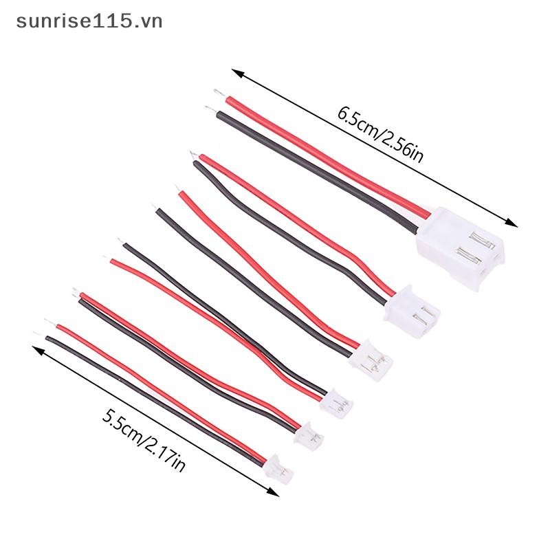 Srvn 10 Chiếc JST 1.0 / 1.25 / 1.5 / 2.0 / 2.54 / 3.96mm PH 2.0mm XH 2.54mm 2 Pin Nam Nữ Cắm Jack Kết Nối Cáp.