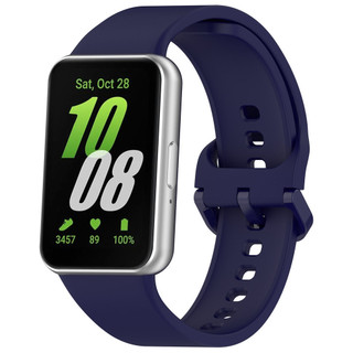 Dây đeo silicon cho Samsung Galaxy Fit 3 SM-R390, màu kim loại, phát hành nhanh