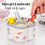 Hộp đựng bút để bàn xoay 360 thiết kế bông hoa 6 ngăn, Hộp đựng văn phòng phẩm để bàn