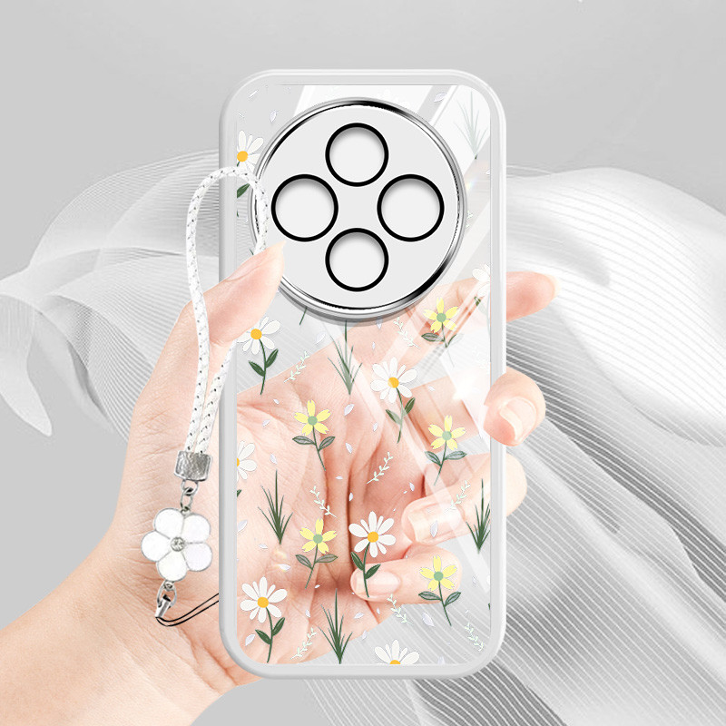 Ốp Điện Thoại YBD Cho Tecno Spark 30C Kl5 Kl5n Toàn Màn Hình Họa Tiết Hoa Nhỏ Trong Suốt Vỏ Mềm