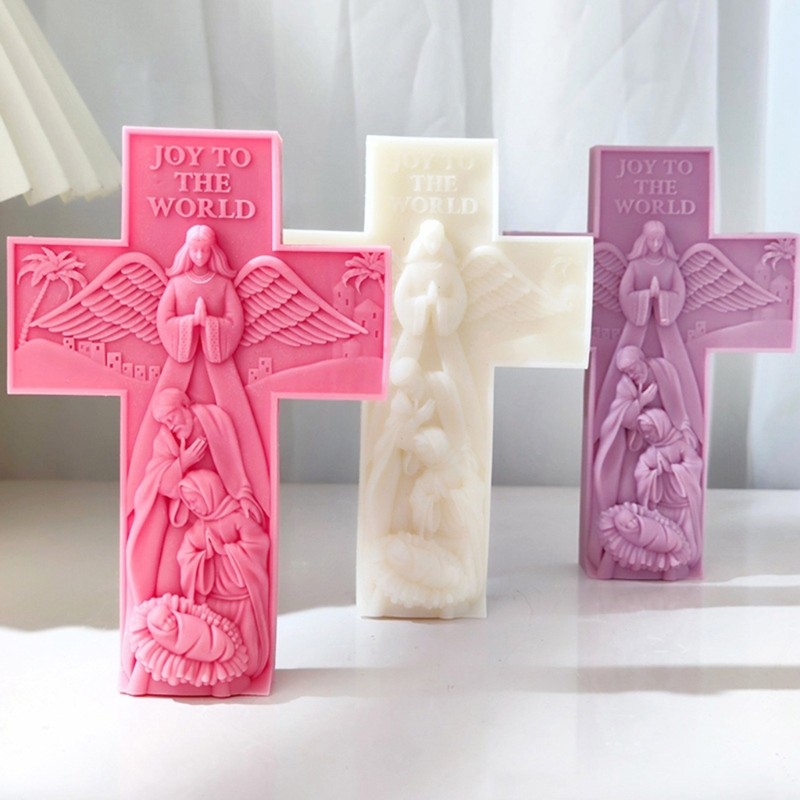 Inste Sáng Tạo Phước Lành Tôn Giáo Nhựa Thủ Công Khuôn Xà Phòng Handmade Khuôn Nhựa Dính Trang Sức Khuôn Thích Hợp Cho Hand-M
