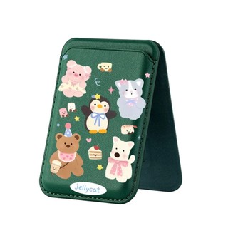 Chim Cánh Cụt Gấu Con Họa Tiết Ví Cho iPhone 16 15 14 13 12 11 Pro Max Plus Bao Da Thẻ Điện Thoại Cho Ốp Lưng Bỏ Túi Bao