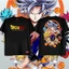 YB1 Dragon Ball Son Goku Saiyan Cosplay Vải Full Graphic Mùa Hè Áo Thun Cho Trẻ Em Anime Tay Ngắn Top BY1