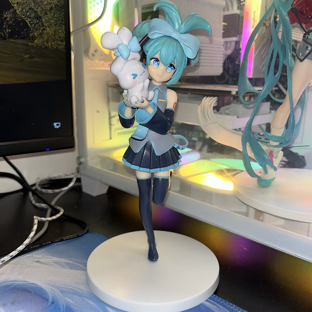 Anime Hatsune Miku X Cinnamoroll Hình Q Phiên Bản Nhân Vật Hành Động Mẫu Xe Trang Trí Đồ Trang Trí Đồ Chơi Búp Bê
