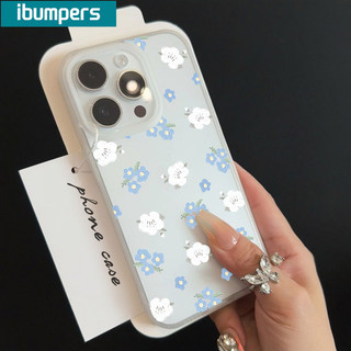 ibumpers Ốp Lưng iPhone Xinh Hàn Quốc Hoa In Hình Ốp Điện Thoại TPU Trong Suốt nhám Silicon Mềm Chống Sốc Chống Bẩn Cho Iphone 16 15 14 12 13 11 Pro Max IP 7 8 Plus X XS XR
