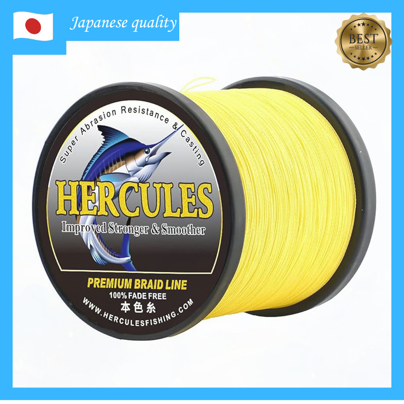 HERCULES PE Fishing Line HighStrength, Colorfast Braided Line for